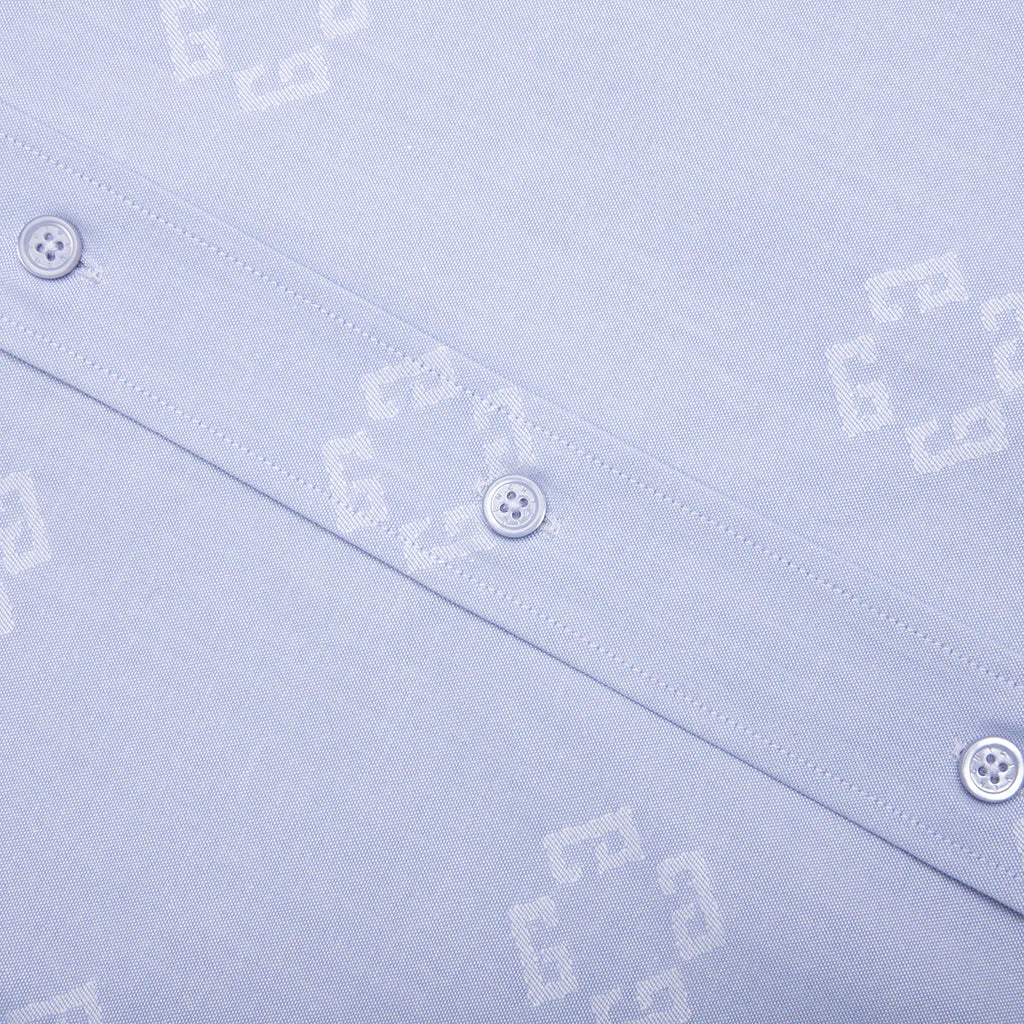 Monogram 72 Jacquard Shirt Baby Blue