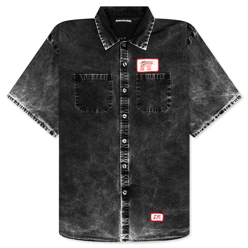 Working Man Shirt Washed Black