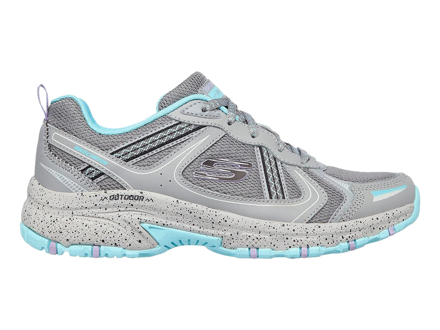 Tenis Skechers Outdoors Gris y Azul para Mujer