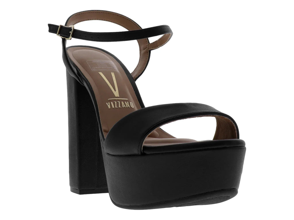 Sandalias Vizzano Tacón Cuadrado Negro para Mujer