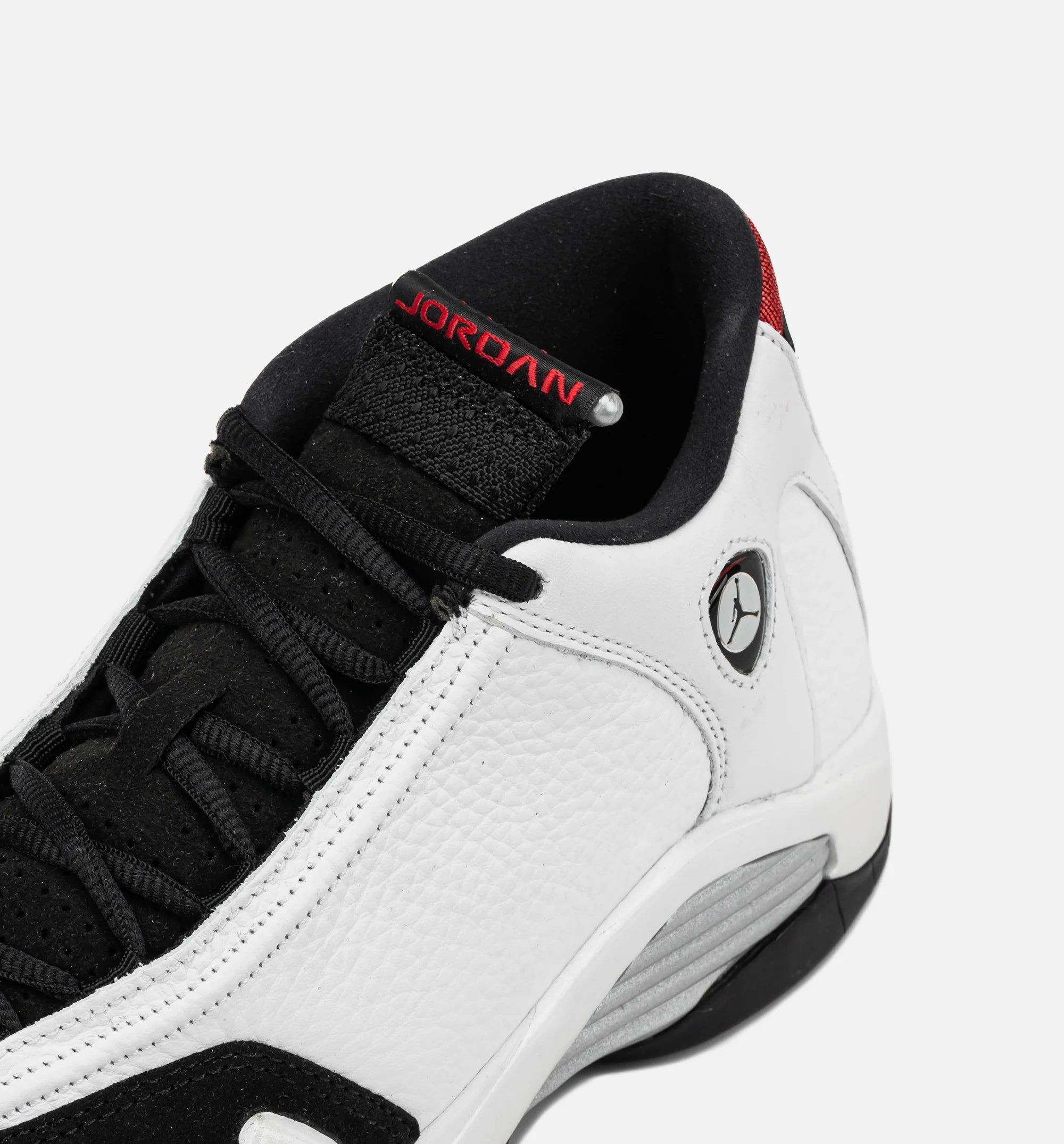 Air Jordan 14 Retro Black Toe Grade School Lifestyle Shoe White Varsity Red Black Silver