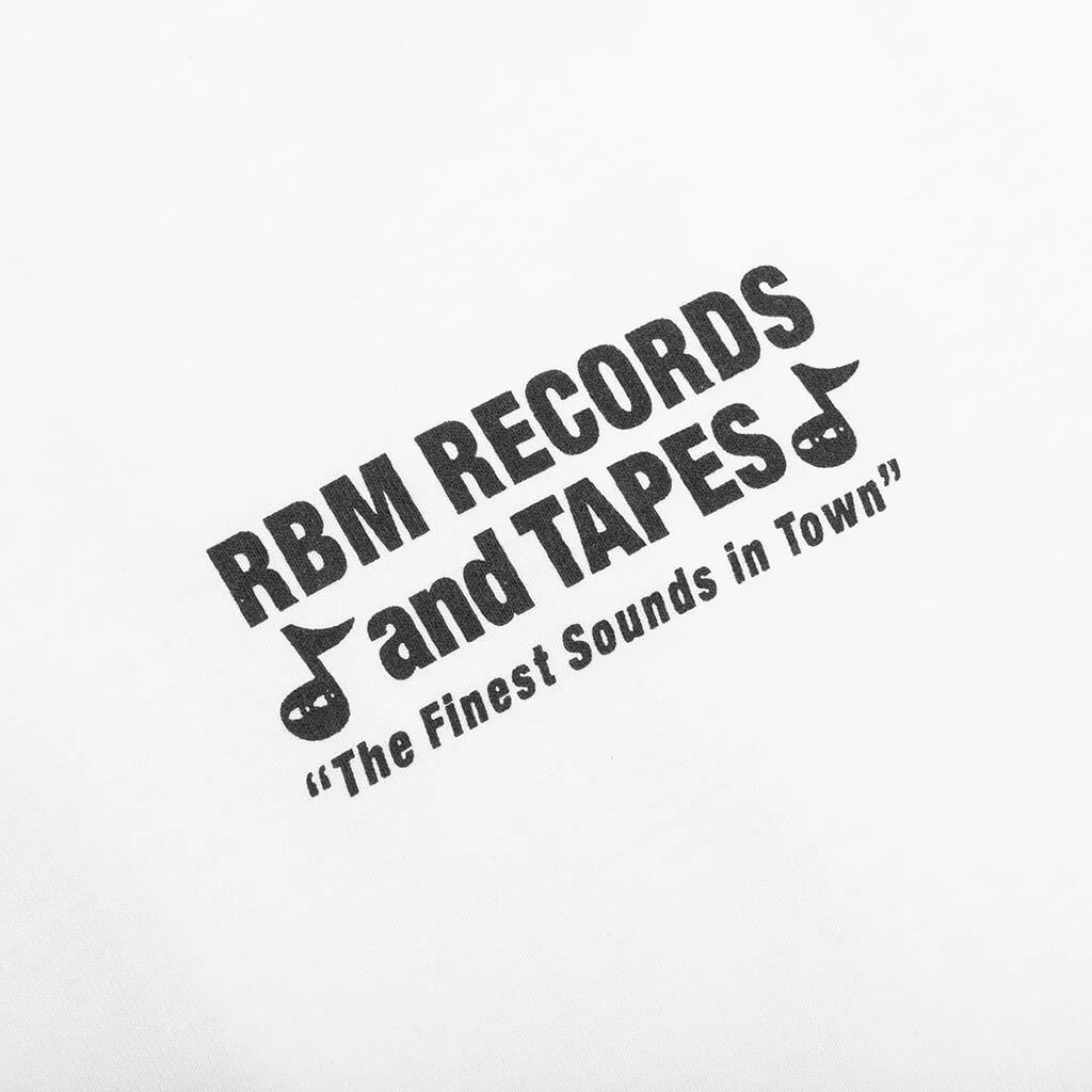 Records And Tapes L S Tee White