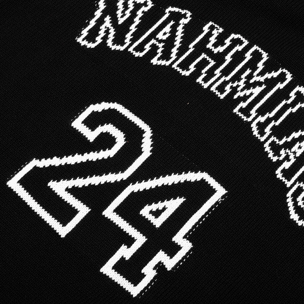 Knitted 24 Basketball Jersey Black