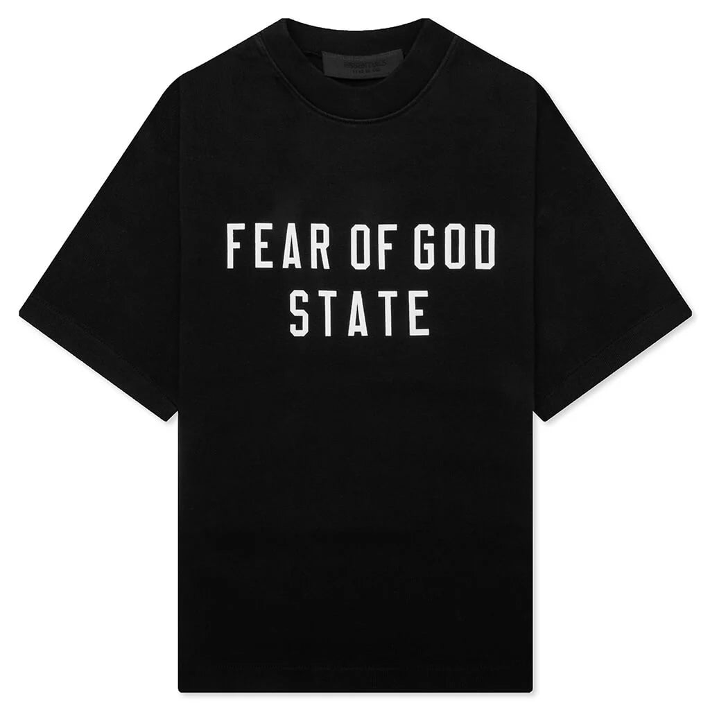 Kids Heavy Crewneck Tee Black
