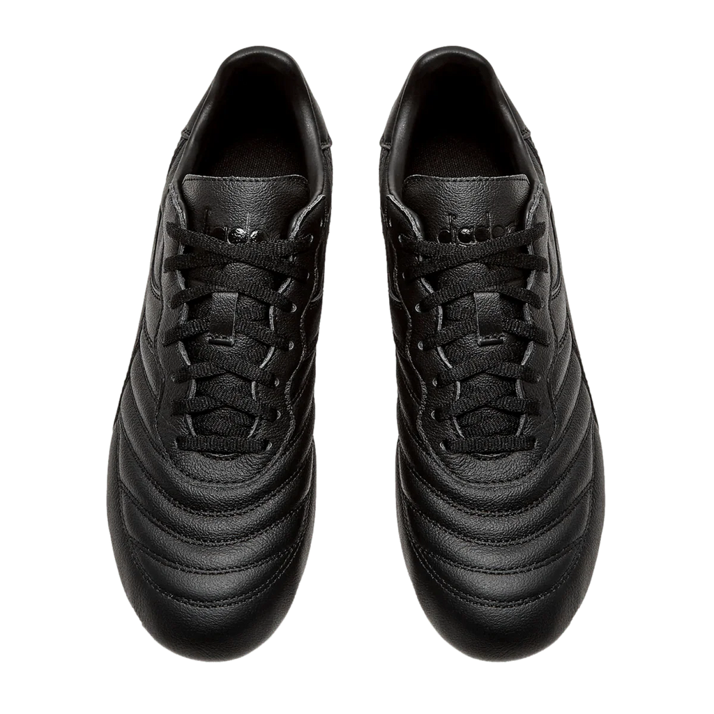 Diadora Brasil LT MDPU Firm Ground Soccer Cleats Black Black