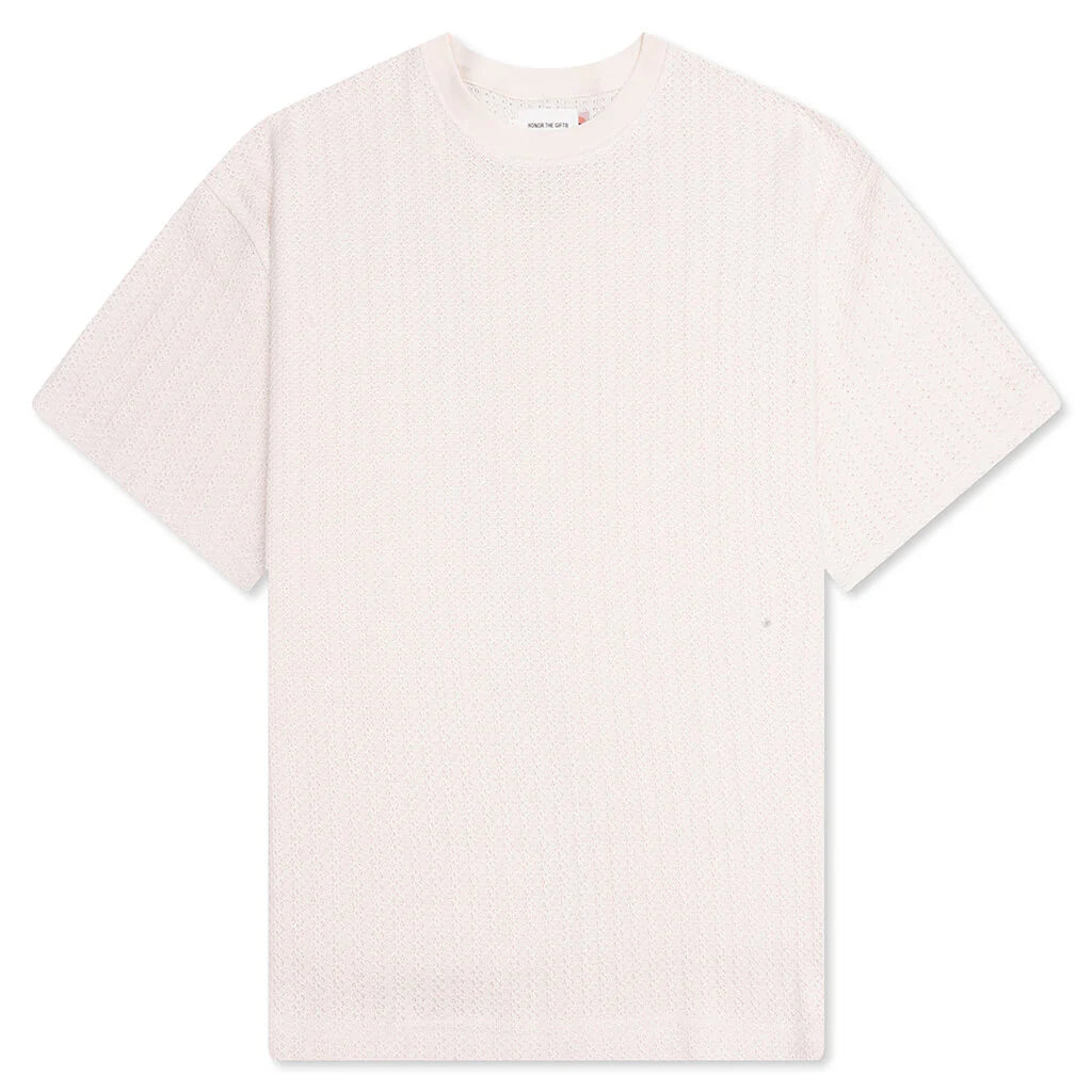 Knit Box Tee Bone