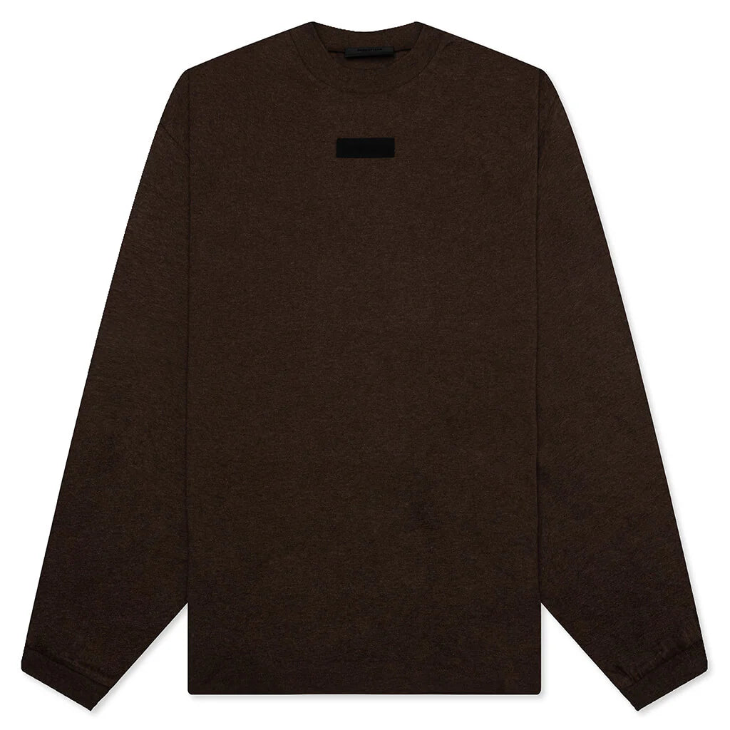 Essentials L S Tee Heather Wood