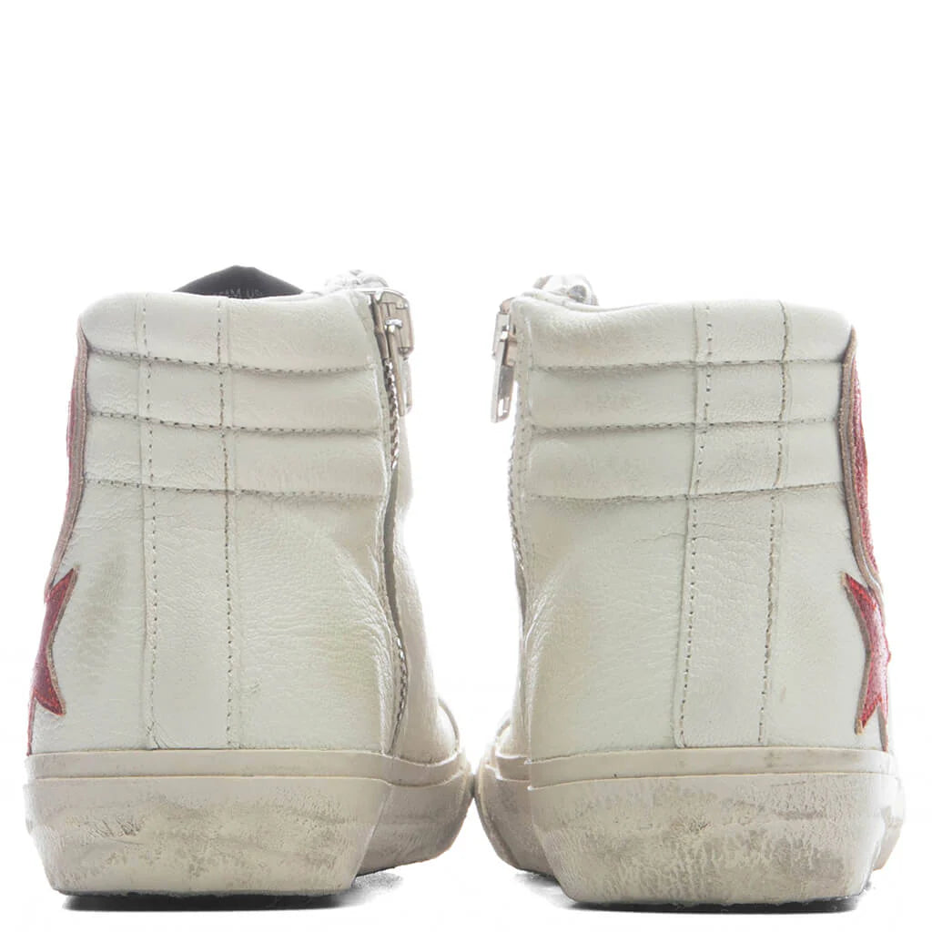 Womens Slide Penstar White Red
