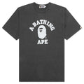 Pigment Dyed College Relaxed Fit Tee Black