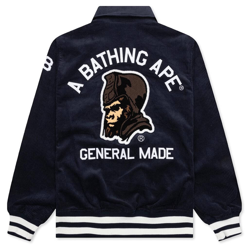 General Corduroy Varsity Jacket Navy