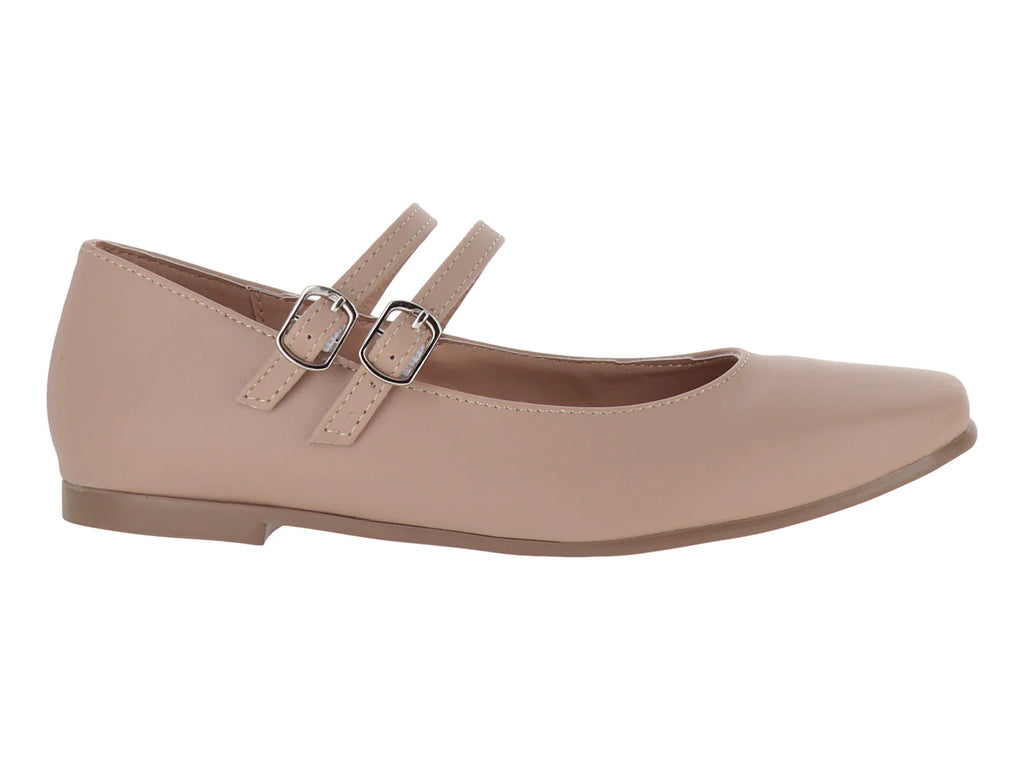 Zapatos Planos Luna Rosa Color Maquillaje para Mujer