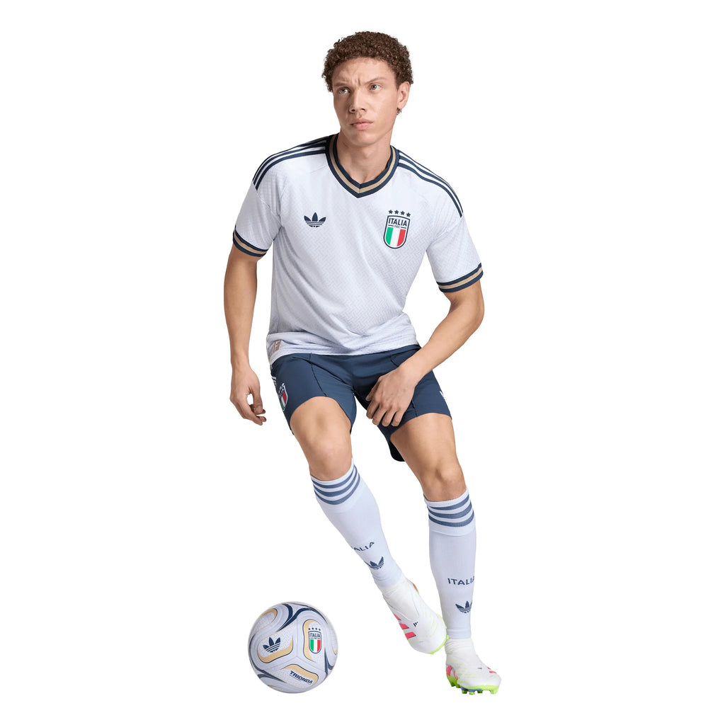 adidas Italy Away Authentic Mens Soccer Jersey 2026 Aero Blue
