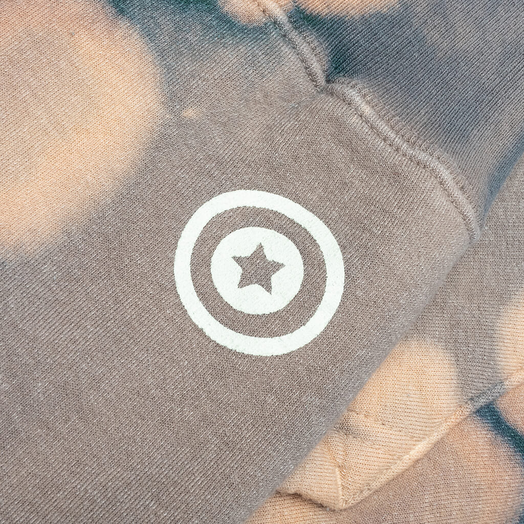 Hand Dye Shark Full Zip Hoodie Green