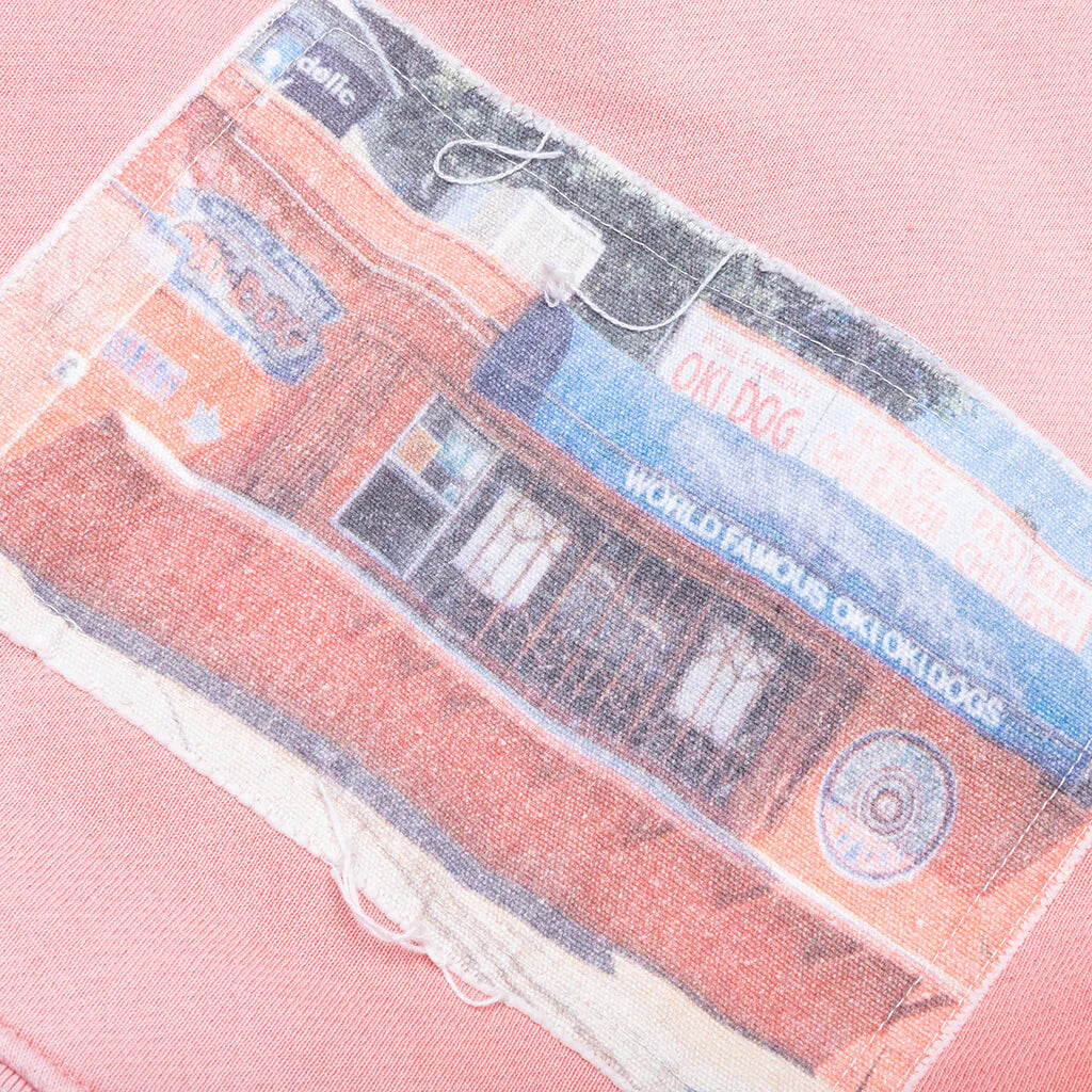 Oki Dog Hooded Sweatshirt Pink
