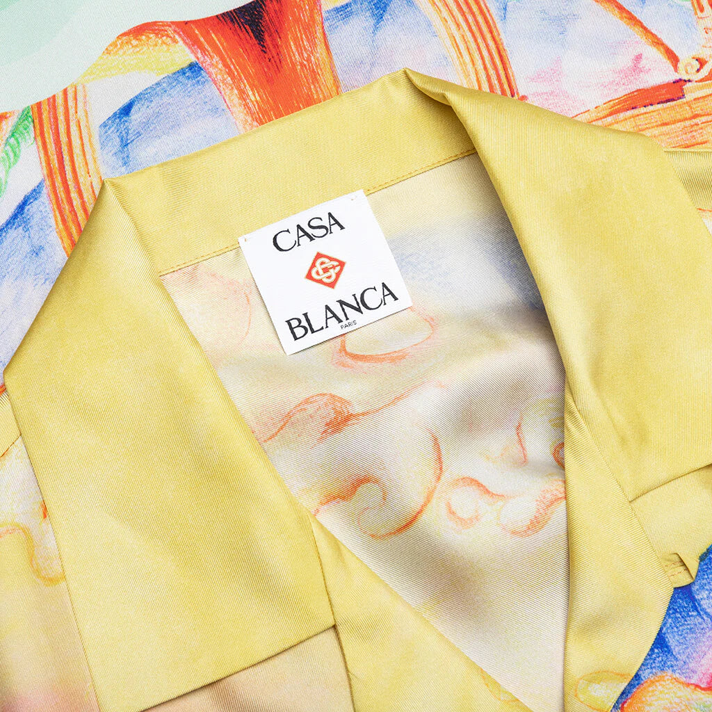 Natures Teacher S S Cuban Collar Shirt Multi