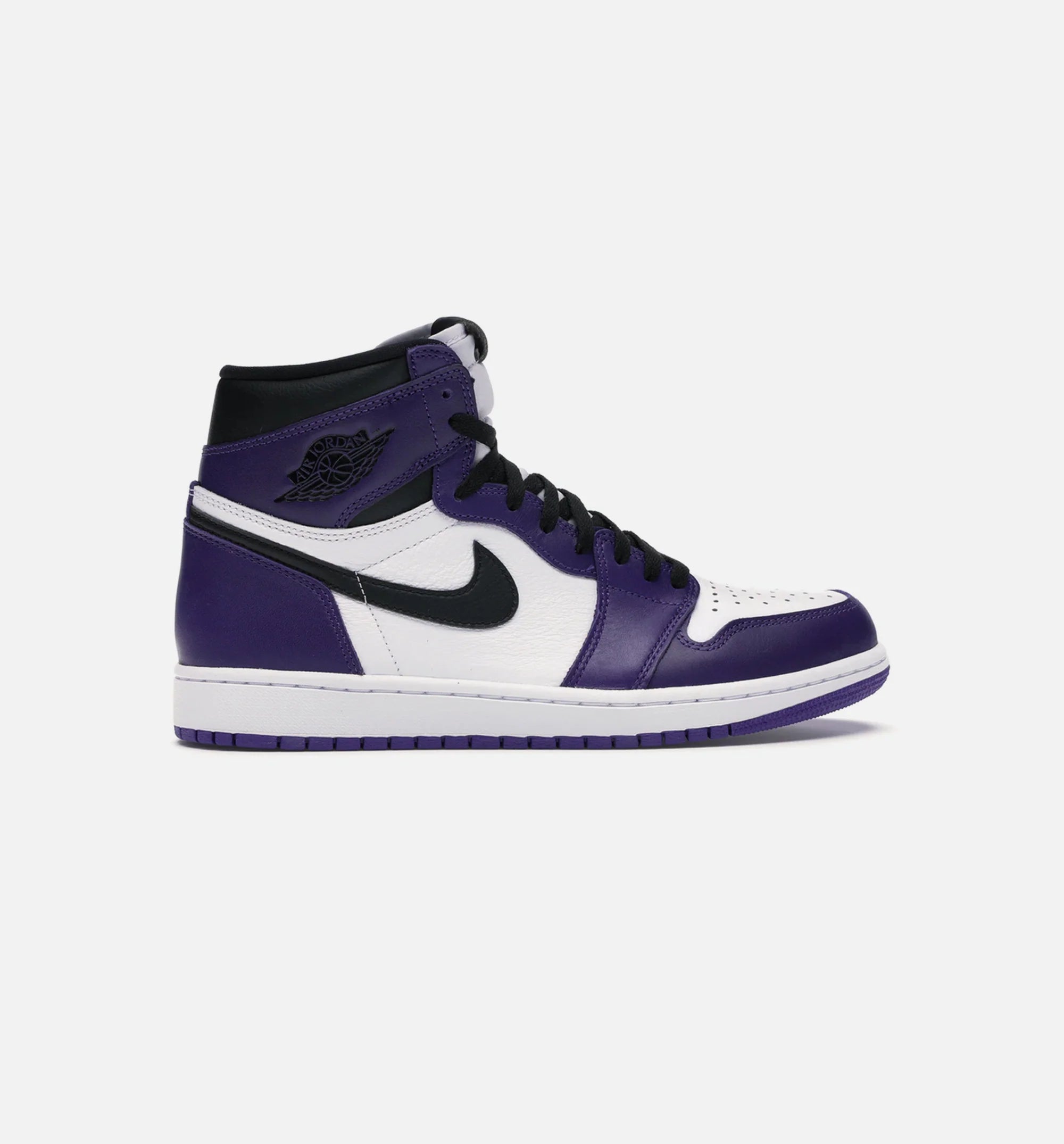 Air Jordan 1 Retro High Top OG Mens Lifestyle Shoe White Court Purple Black Limit One Per Customer