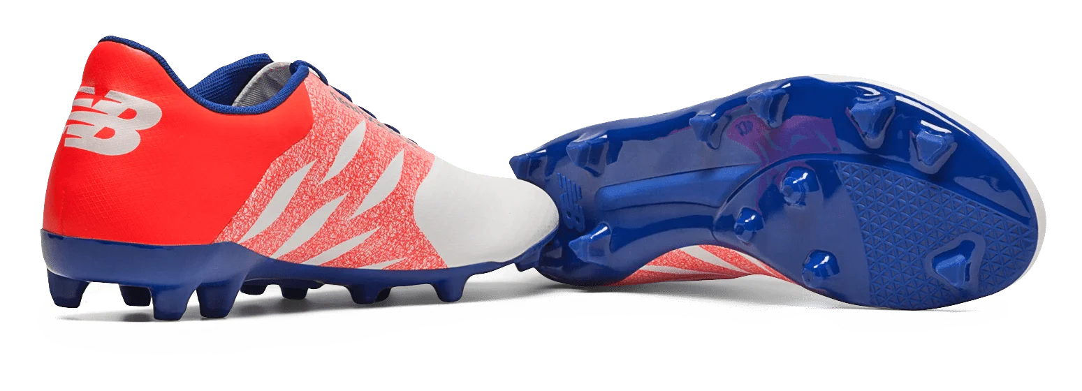 New Balance Furon Dispatch FG JR Firm Ground Soccer Cleats White Flame