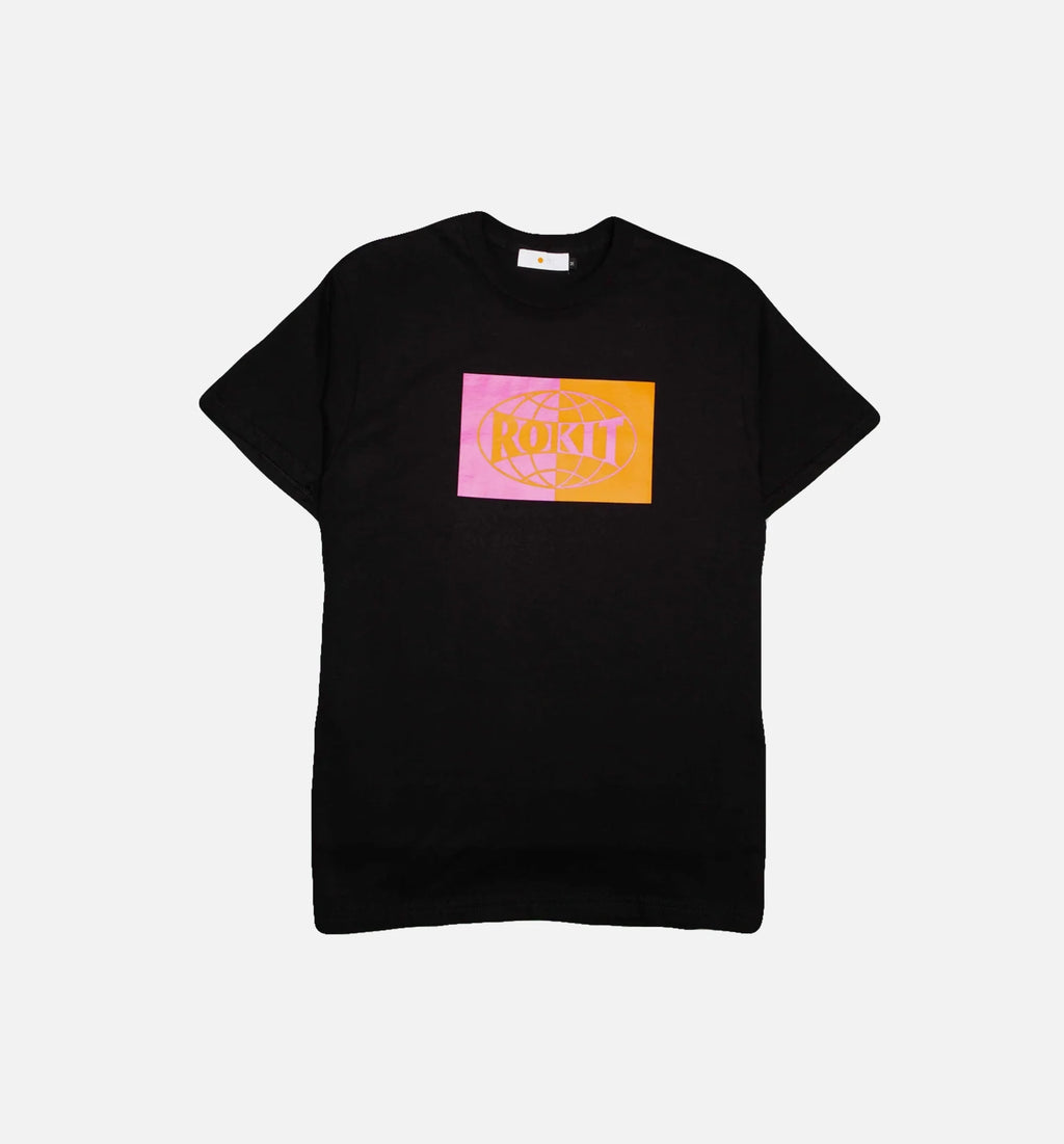 Global Mens T Shirt Black Black