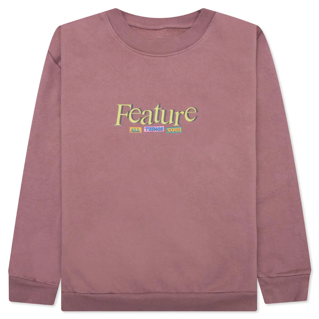Kids Sitcom Crewneck Mauve