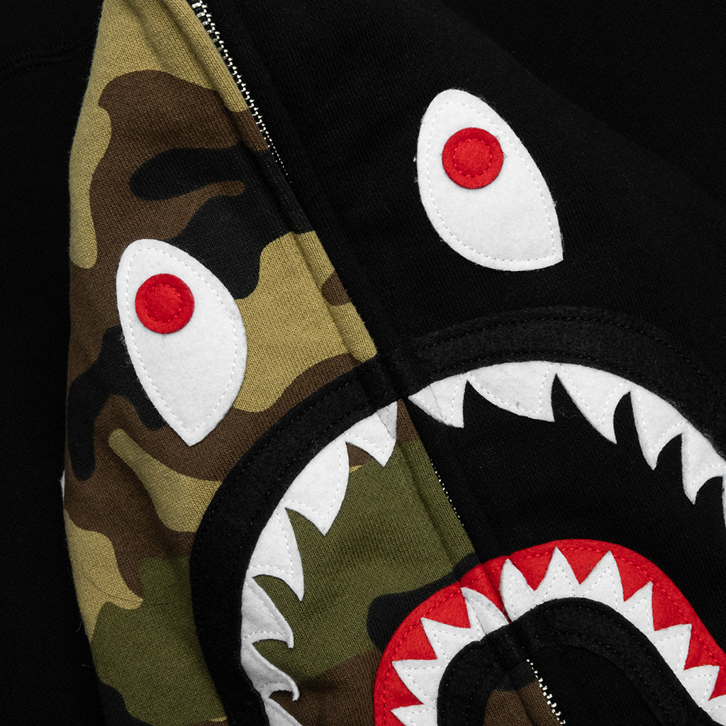 1st Shark Full Zip Hoodie Black