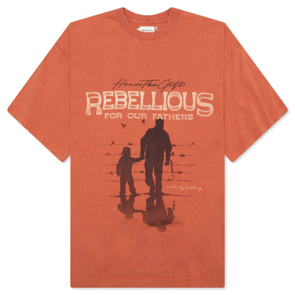 Rebellious for Our Fathers S S Tee Brick