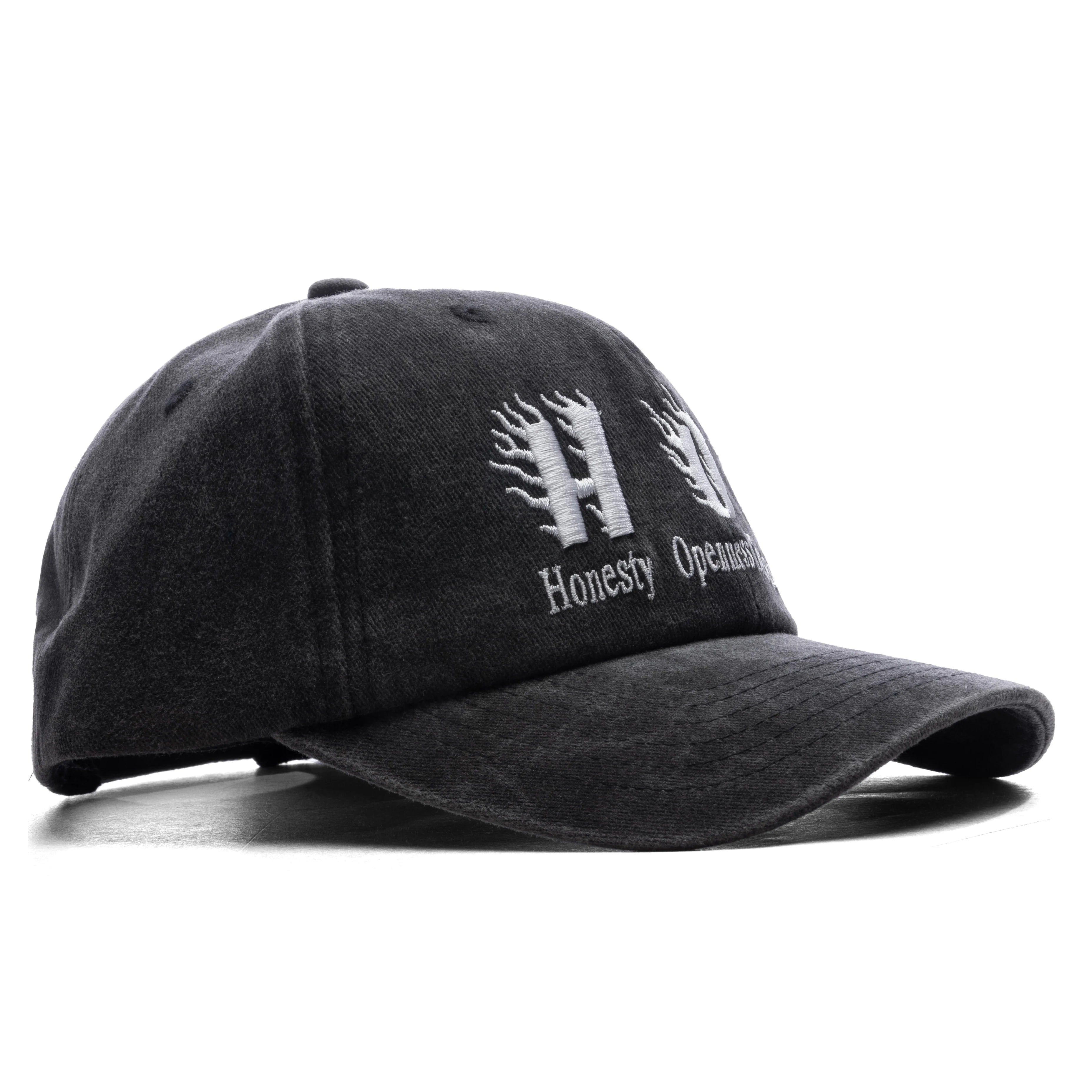 Hot Distressed Cap Washed Black