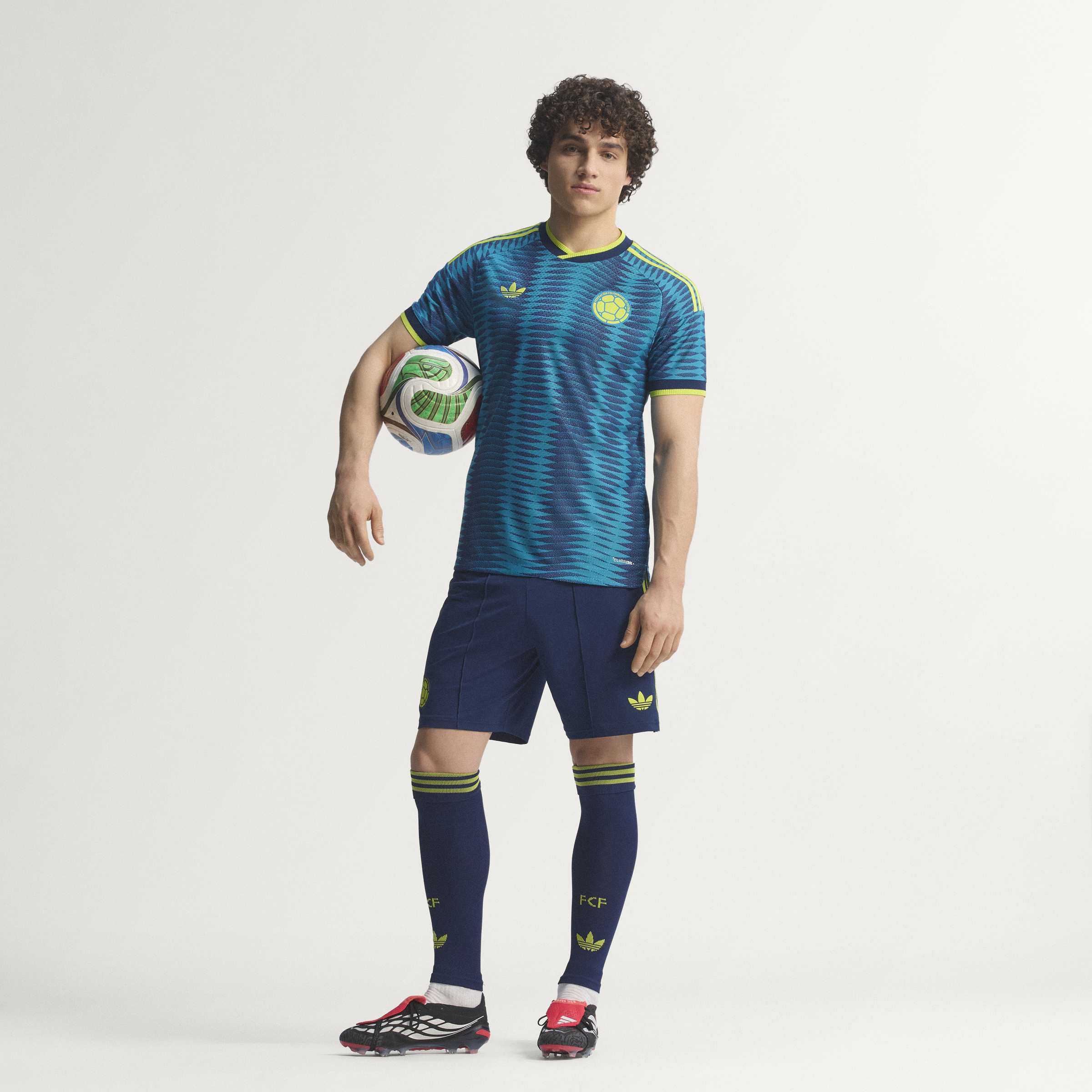 adidas Colombia Away Authentic Mens Soccer Jersey 2026 Mistery Petrol Navy