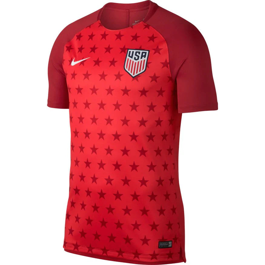 Nike Usa Dry Squad Top Red White