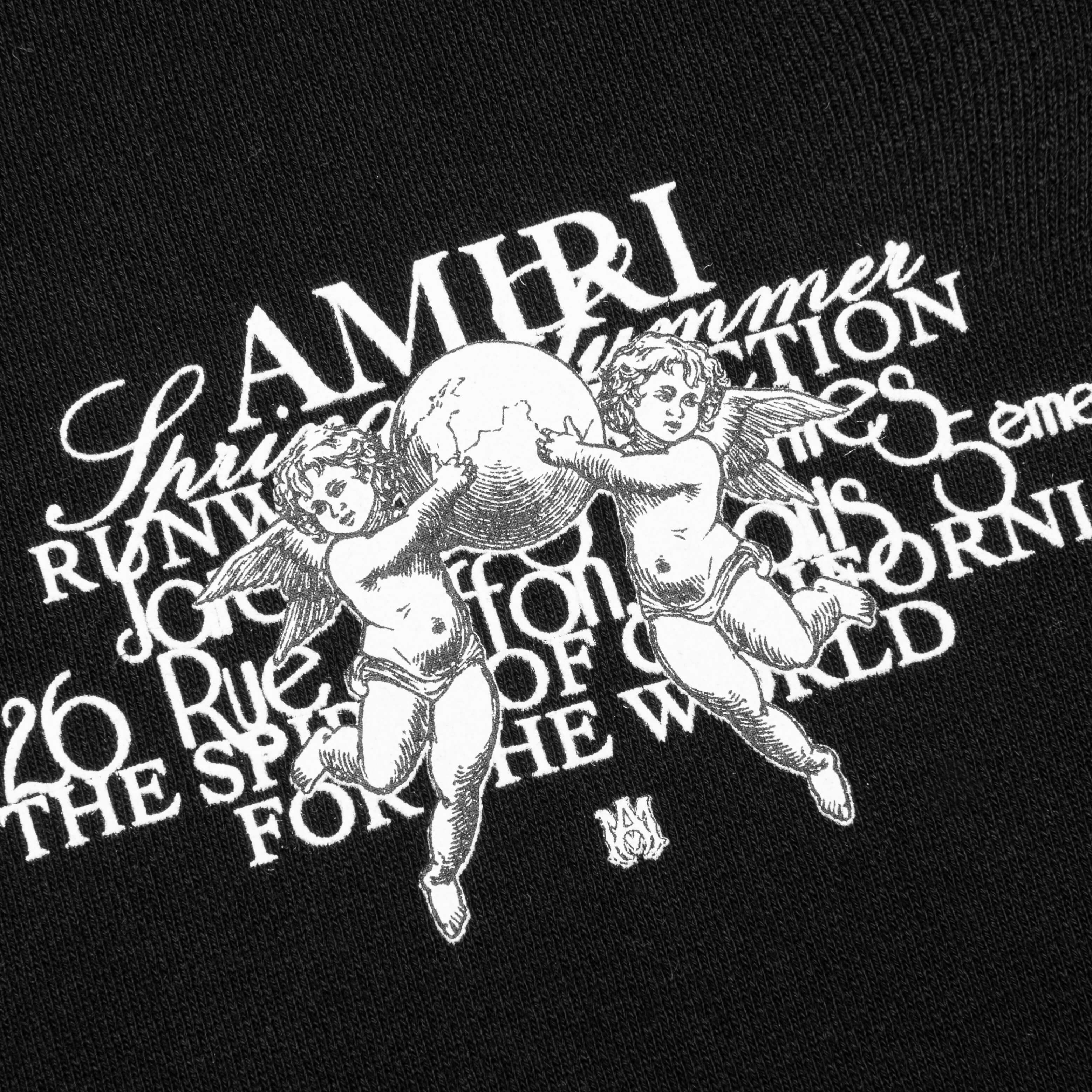 Cherub Text Hoodie Black