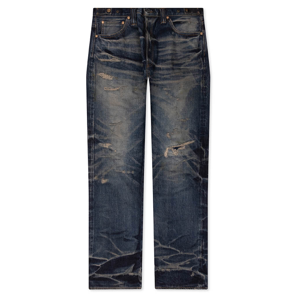 Edo Straight Aza Repaired Mid Blue