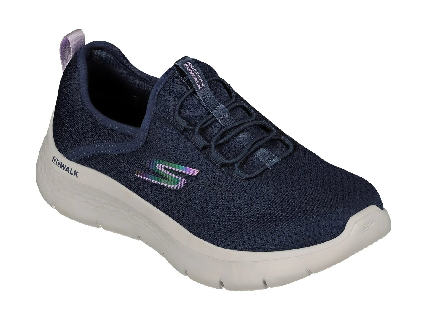 Tenis Skechers Go Walk Flex Azul Marino y Lavanda para Mujer