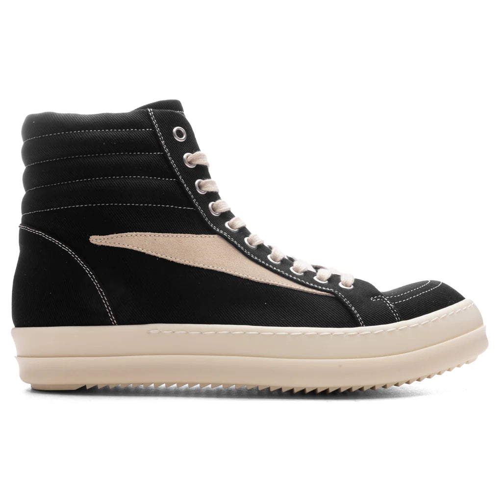 Scarpe in Denim Vintage High Sneakers Black Milk