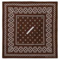Line Pattern Bandana Brown