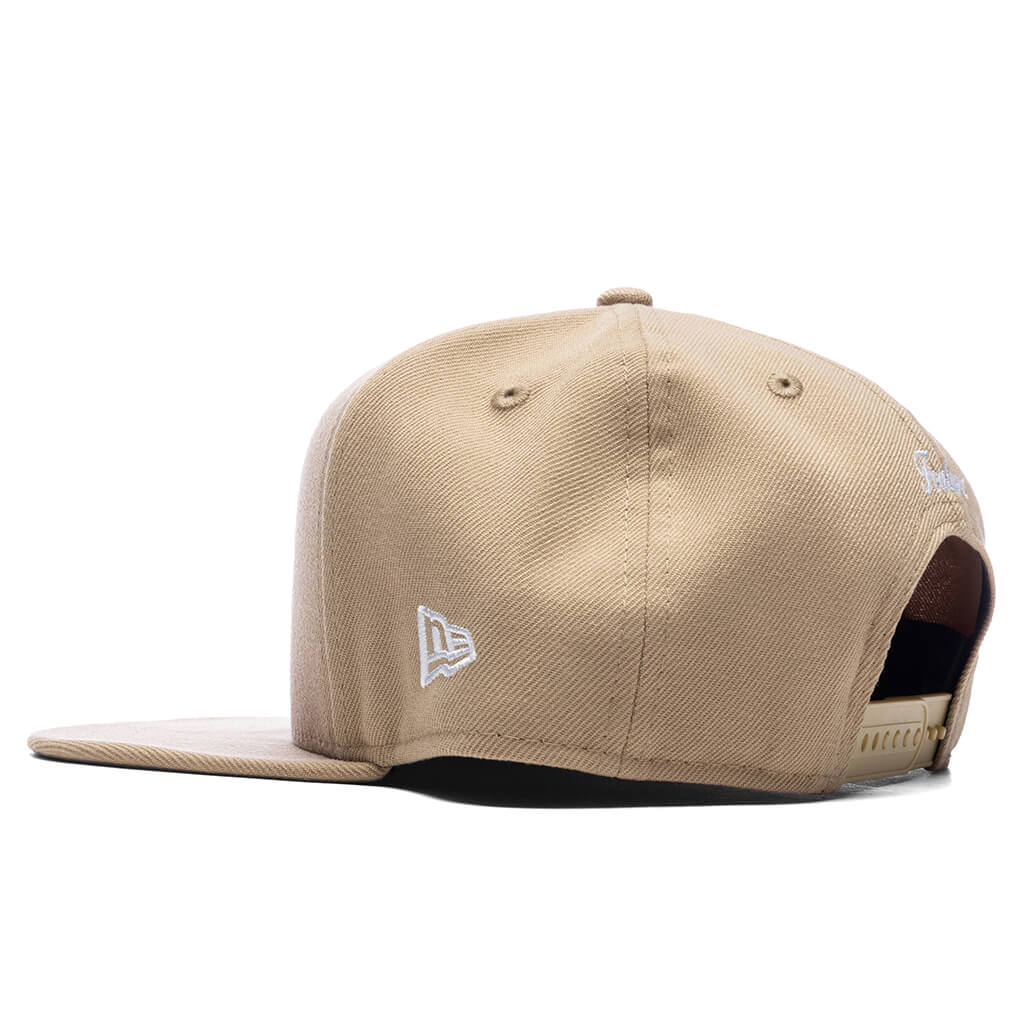 FEATURE x New Era 9Fifty A Frame Old English F Snapback Camel