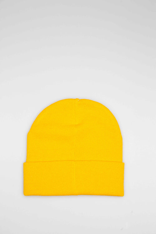 Knit Hat Yellow Yellow