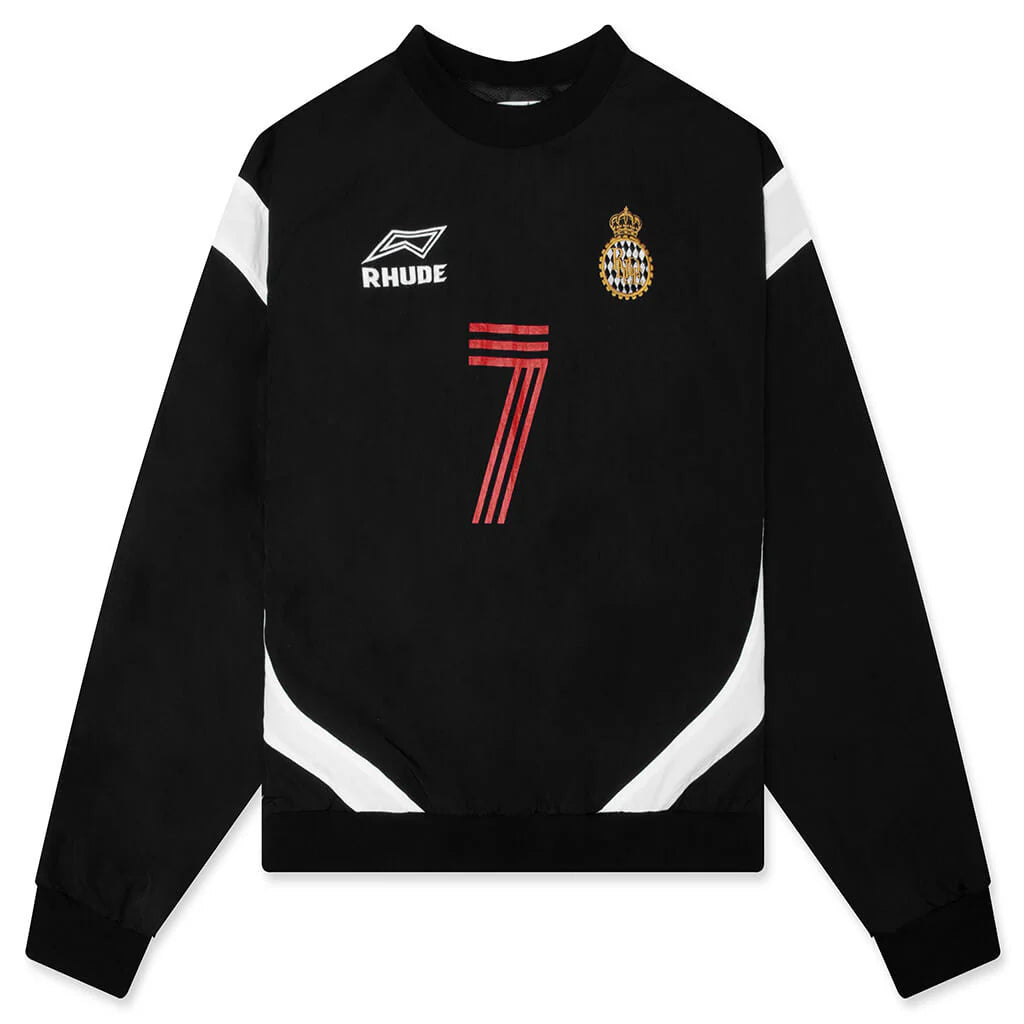 Lago Soccer Jersey Crewneck Black White Red