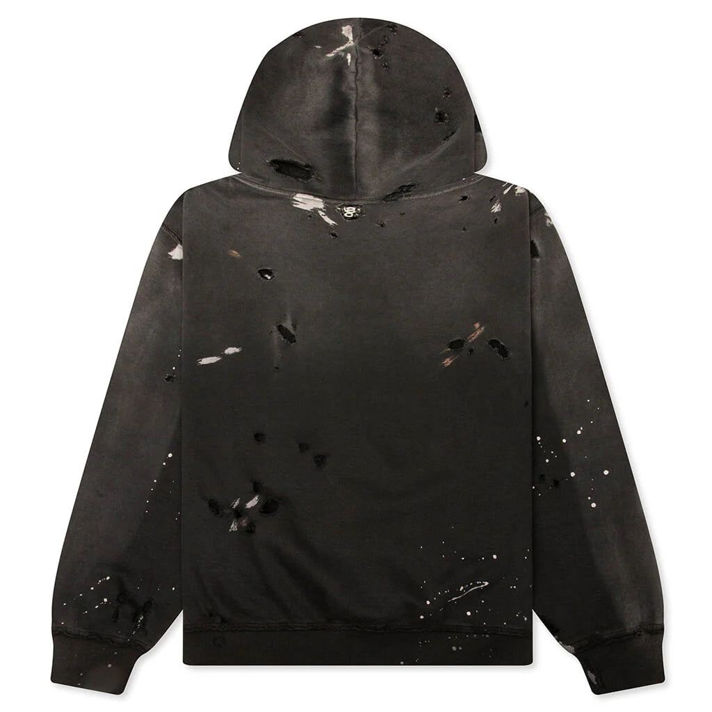 Luke Fleece Hoodie Black