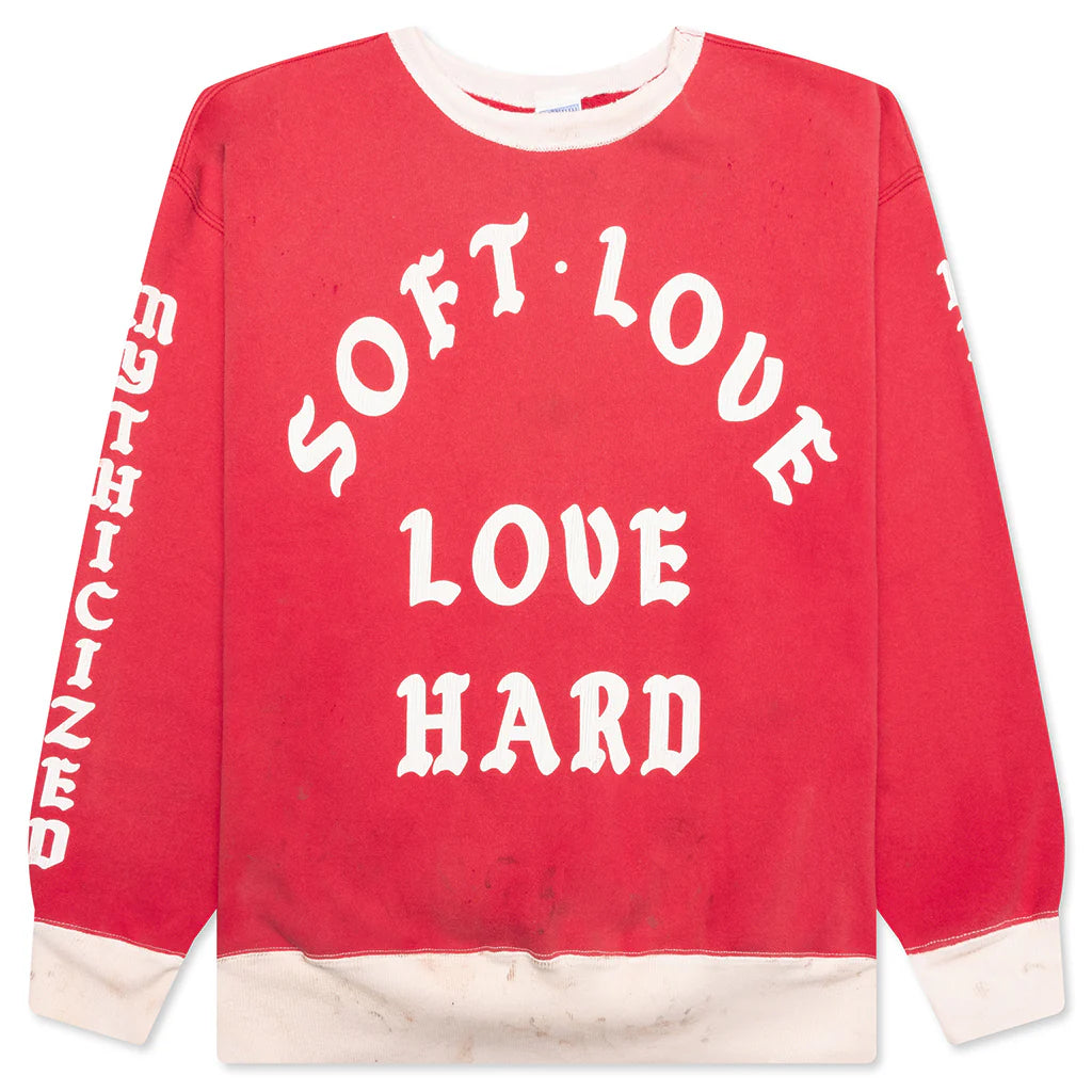 Soft Love Crew Sweater Red