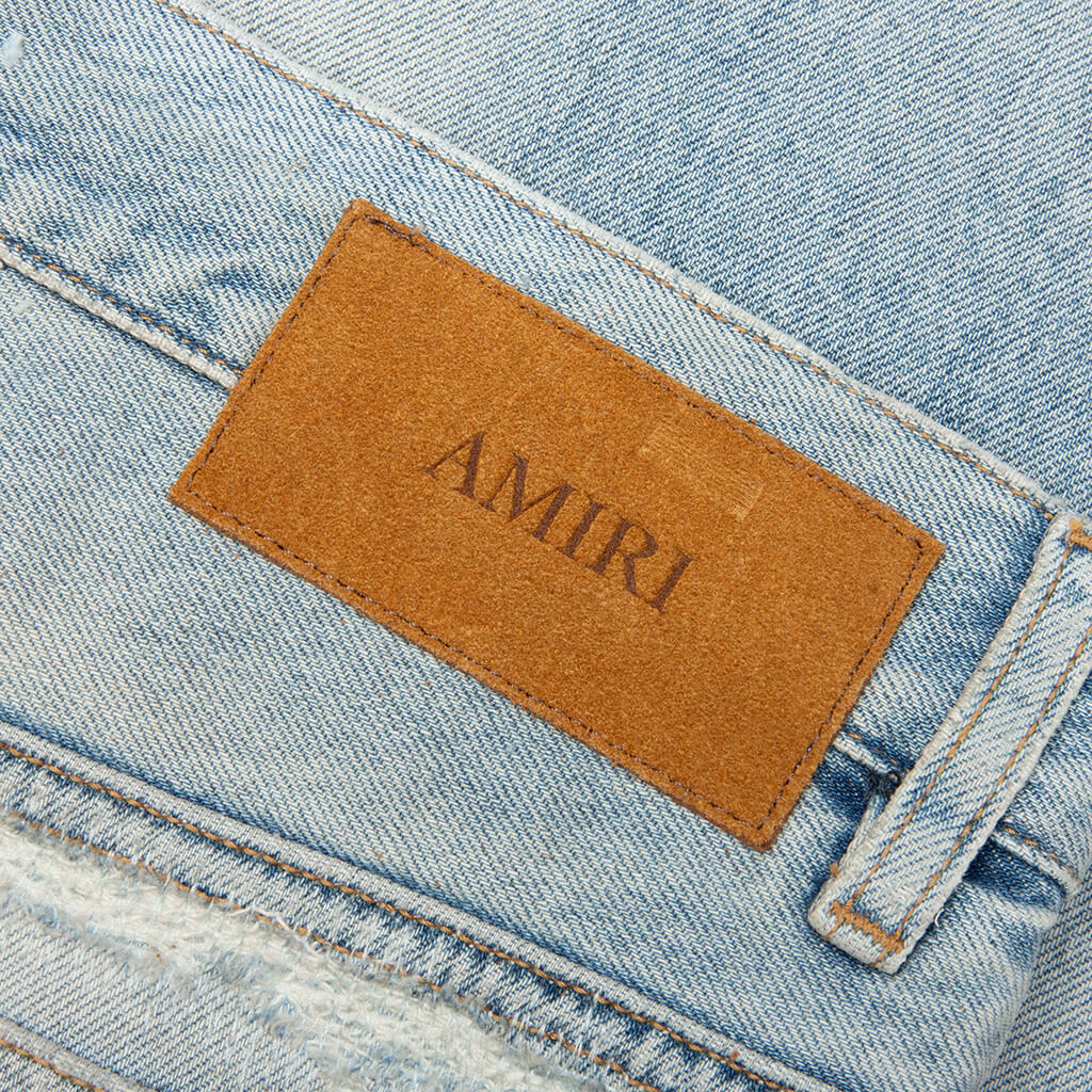 Repaired Boot Cut Jean Mist Indigo