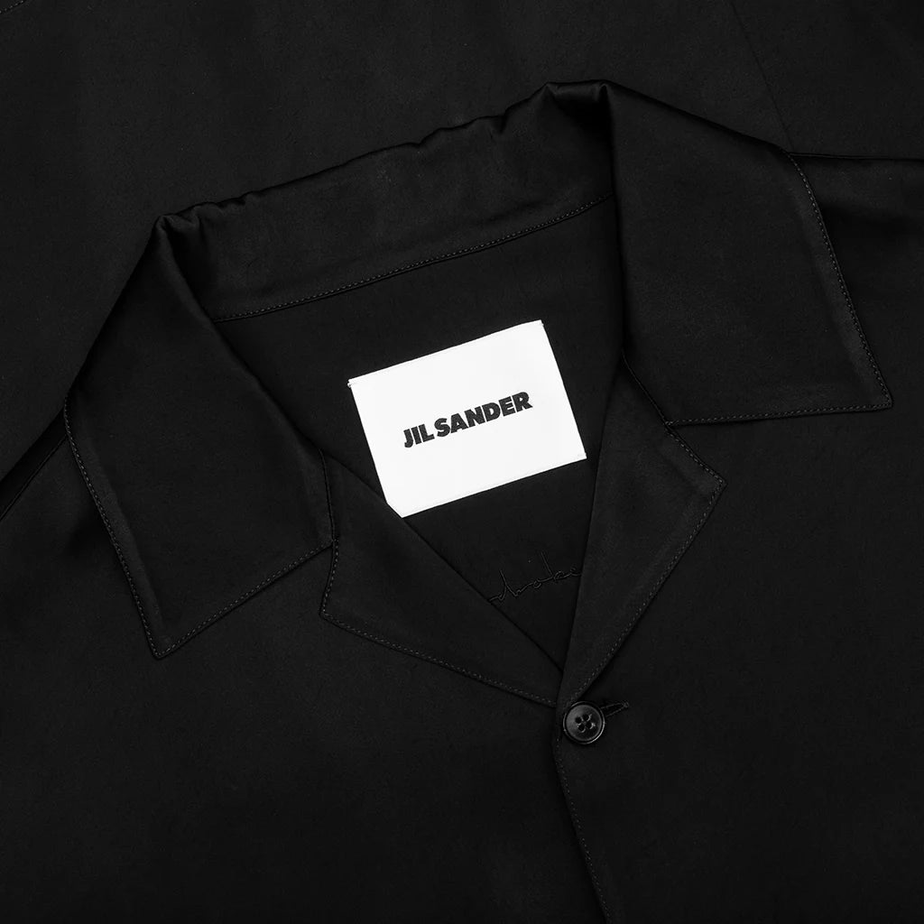 Fluid Viscose Shirt Black