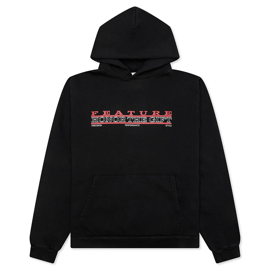 Feature x Honor The Gift Racing Club Hoodie Faded Black