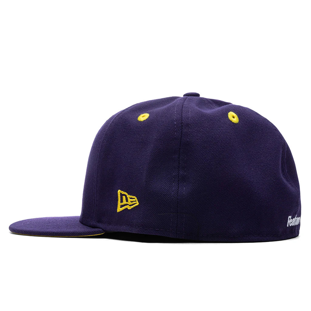 Feature x New Era 59FIFTY Collegiate F Purple Yellow