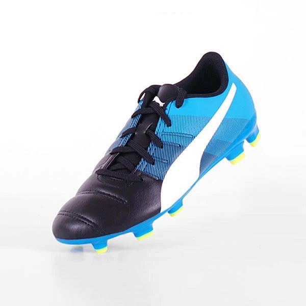 PUMA Evopower 43 FG J Youth Soccer Cleats Black White