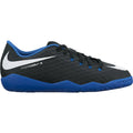 Nike Jr HypervenomX Phelon III IC Indoor Soccer Shoes Black White Royal