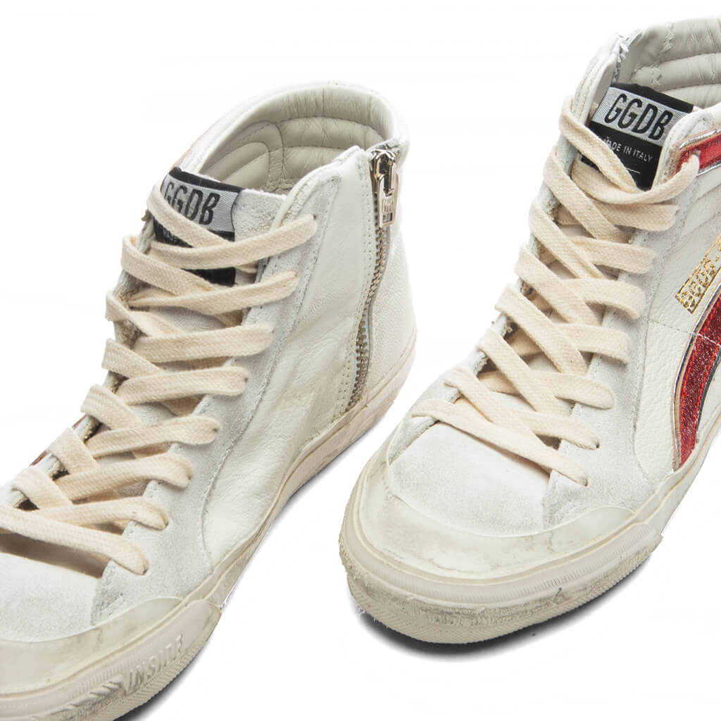 Womens Slide Penstar White Red