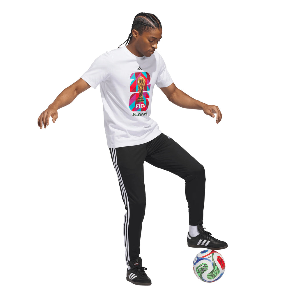 adidas FIFA World Cup 26 Host City Atlanta Graphic Mens Soccer T Shirt White