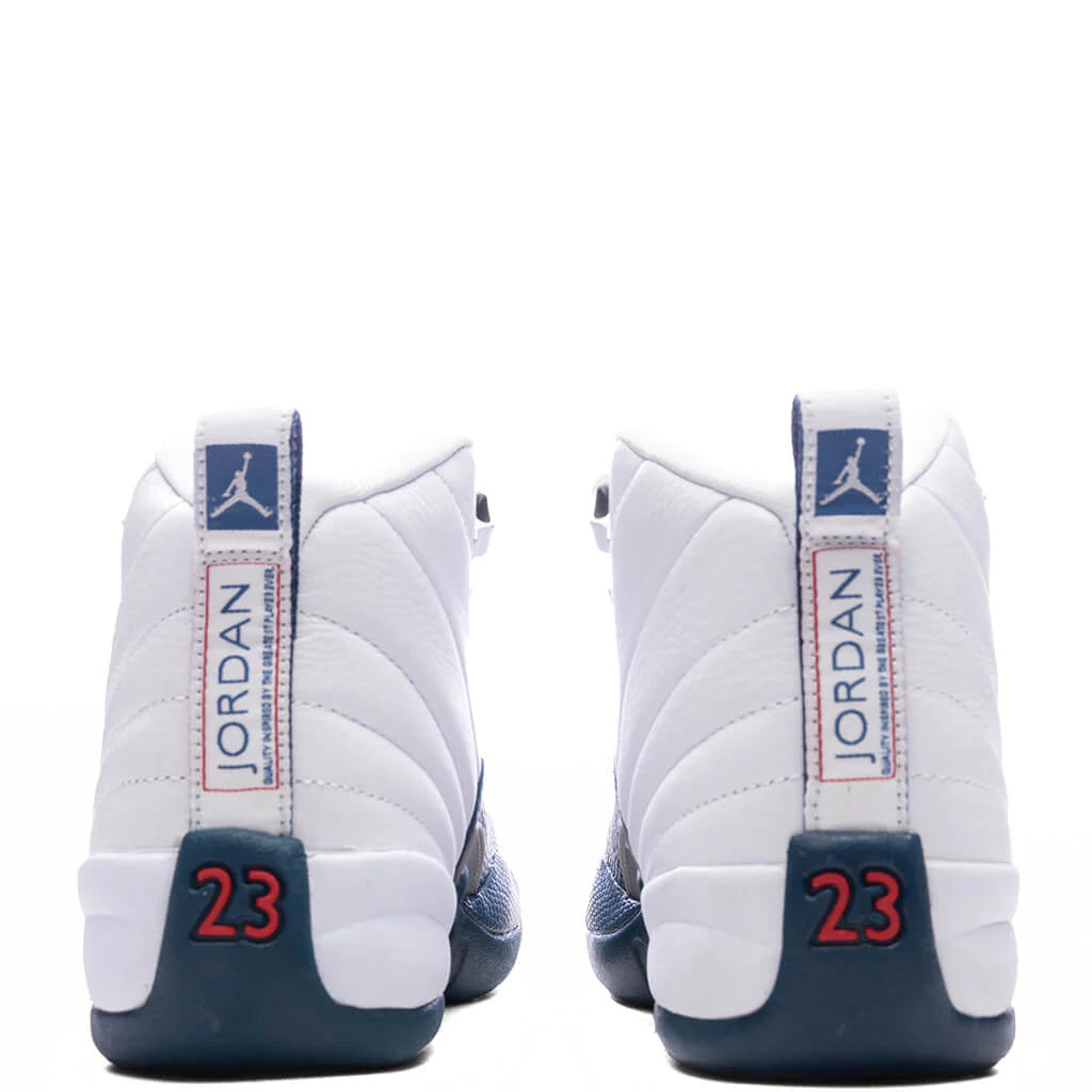 Air Jordan 12 Retro French Blue GS White French Blue Metallic Silver