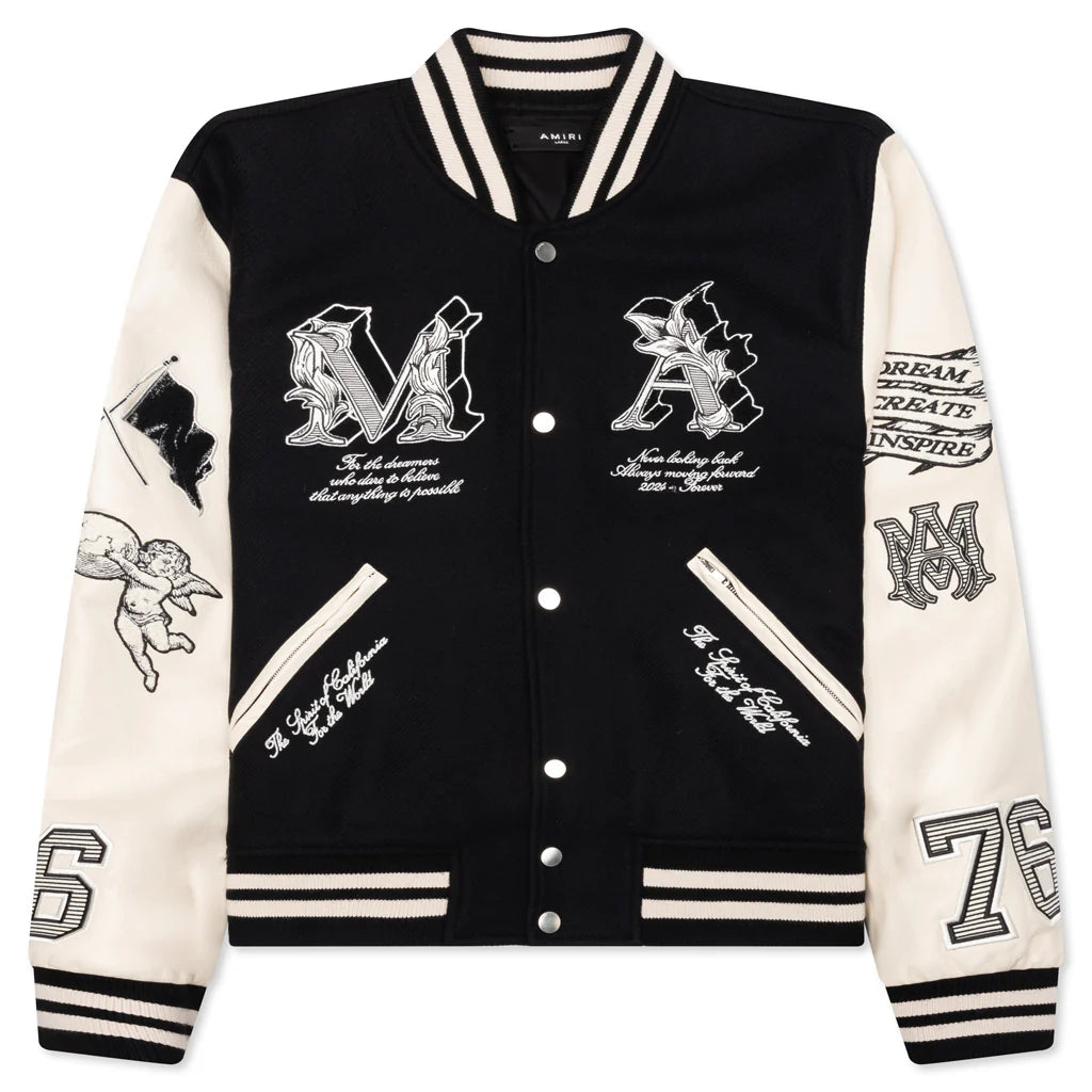 MA Angel Varsity Jacket Black