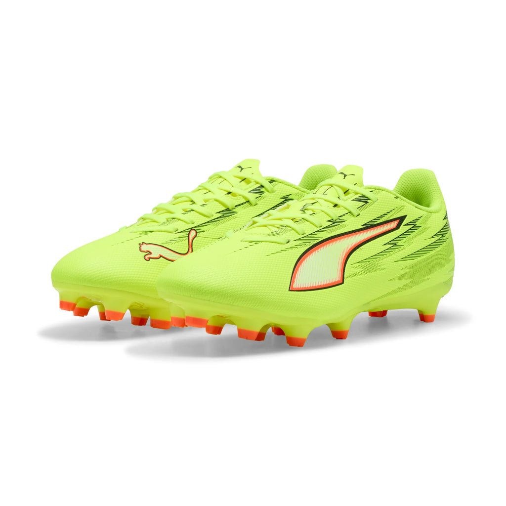 PUMA Ultra 6 Play FG AG Firm Multi Ground Mens Soccer Cleats Yellow Black Red