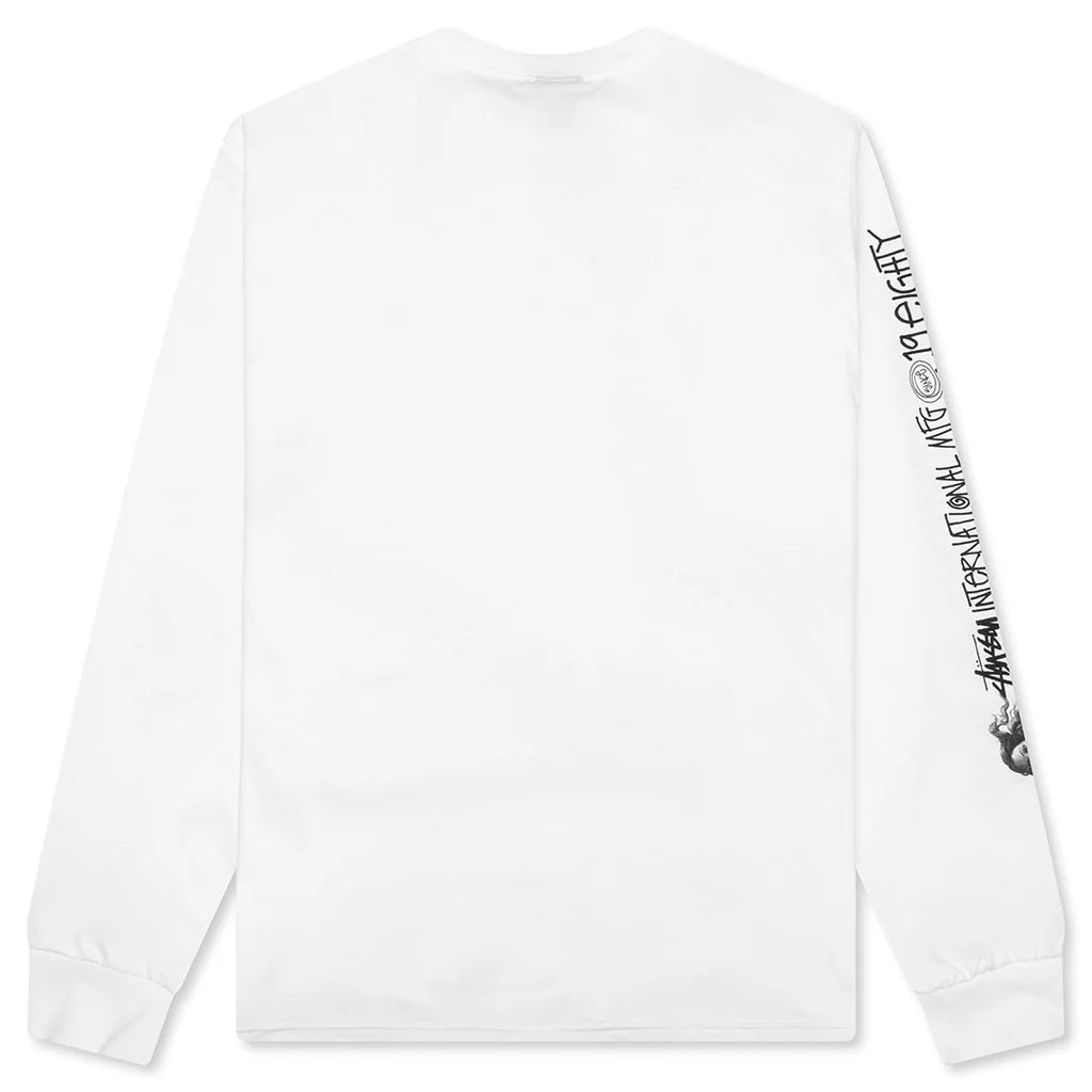 Long Haul L S Tee White